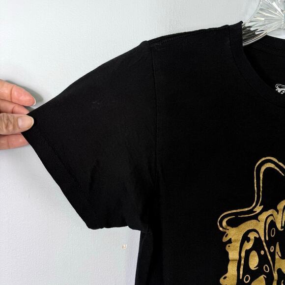 Amoeba Music Limited Edition Gold on Black Logo Graphic Fitted T-Shirt Size XS - Picture 9 of 11